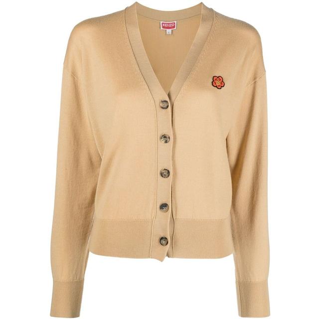 Kardiganas moterims, Smėlio, Crest logo cardigan