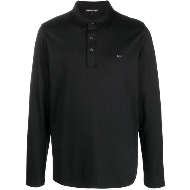 Marškiniai vyrams, Juoda, Long sleeve mk polo