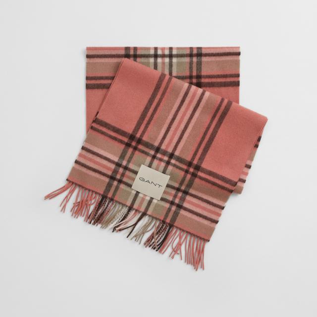 Šalikas moterims, Rožinė, tartan check wool scarf