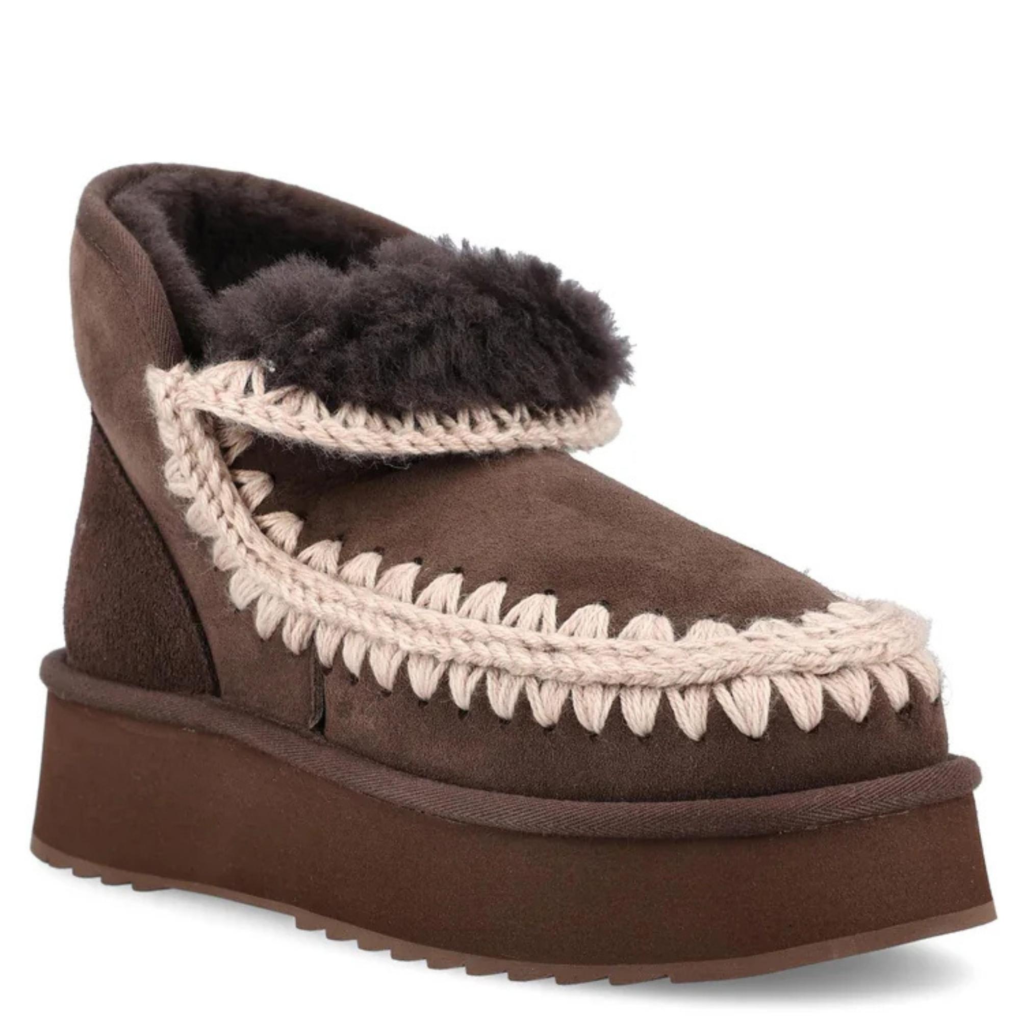 Aulinukai moterims, Ruda, Mini eskimo platform boot