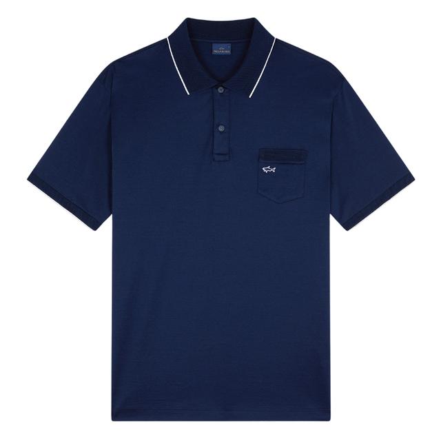 Polo marškiniai trumpos rank. vyrams, Mėlyna, Short sleeve polo