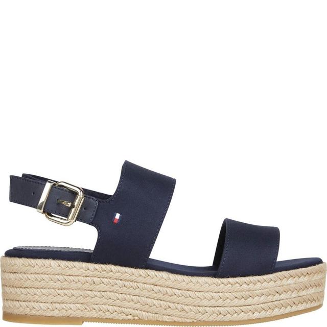 Basutės moterims, Mėlyna, Mid wedge sandal