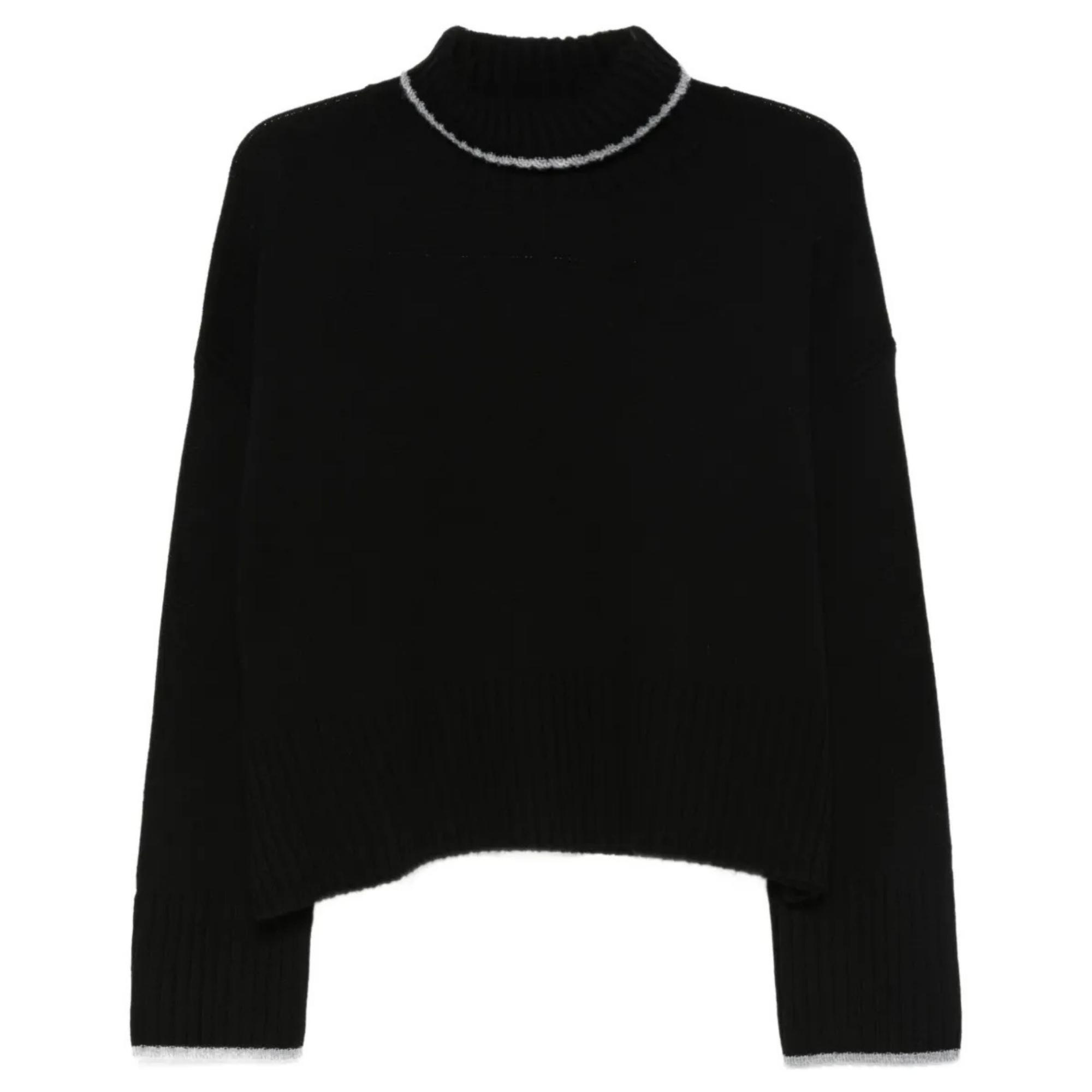 Megztinis moterims, Juoda, Falkland sweater