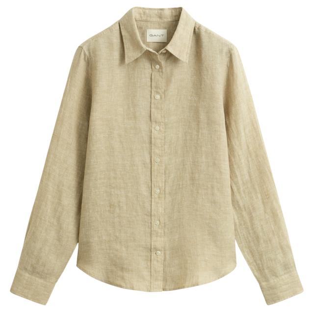 Marškiniai ilgomis rankovėmis moterims, Smėlio, 4300620-200 Shirts lon