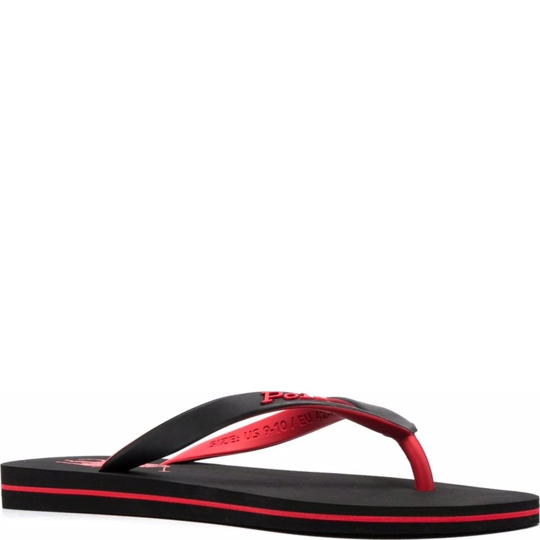 Pliažo šlepetės per pirštą vyrams, Juoda, Patch flip flops