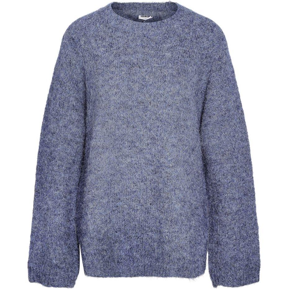 Megztinis moterims, Mėlyna, Sutton o-neck tunic knit