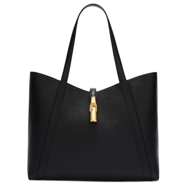 Pirkinių krepšys moterims, Juoda, Furla goccia l tote