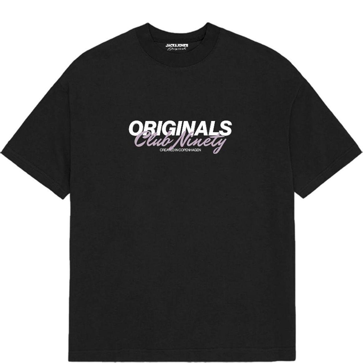 Marškinėliai vyrams, Juoda, JORSTAR TEE SS CREW