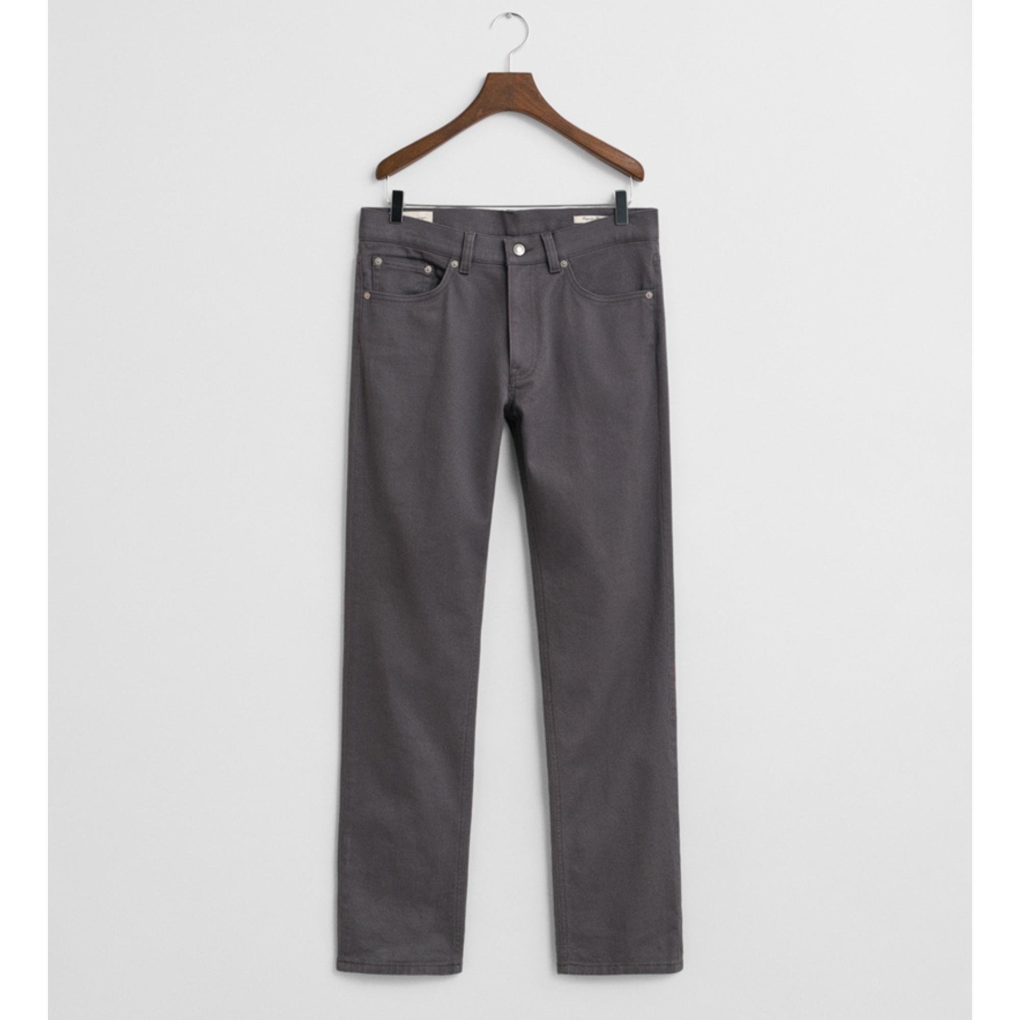 Regular džinsai vyrams, Pilka, regular soft twill jeans