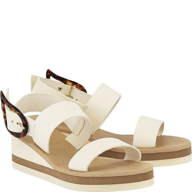 Basutės moterims, Balta, Clio rainbow vachetta sandals