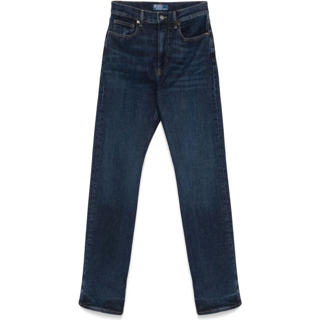 Tiesūs džinsai moterims, Mėlyna, Full length-straight