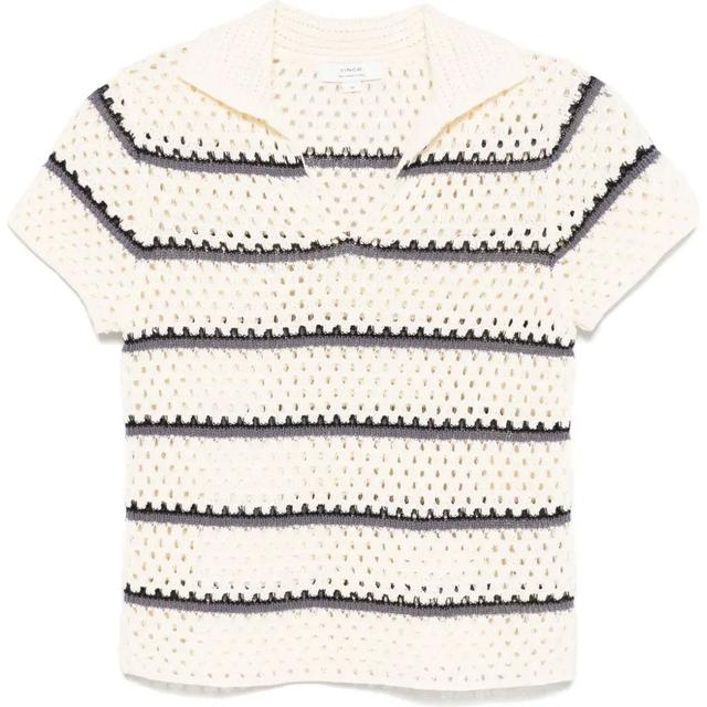 Polo marškiniai trumpos rank. moterims, Marga, Macrame stripe henley