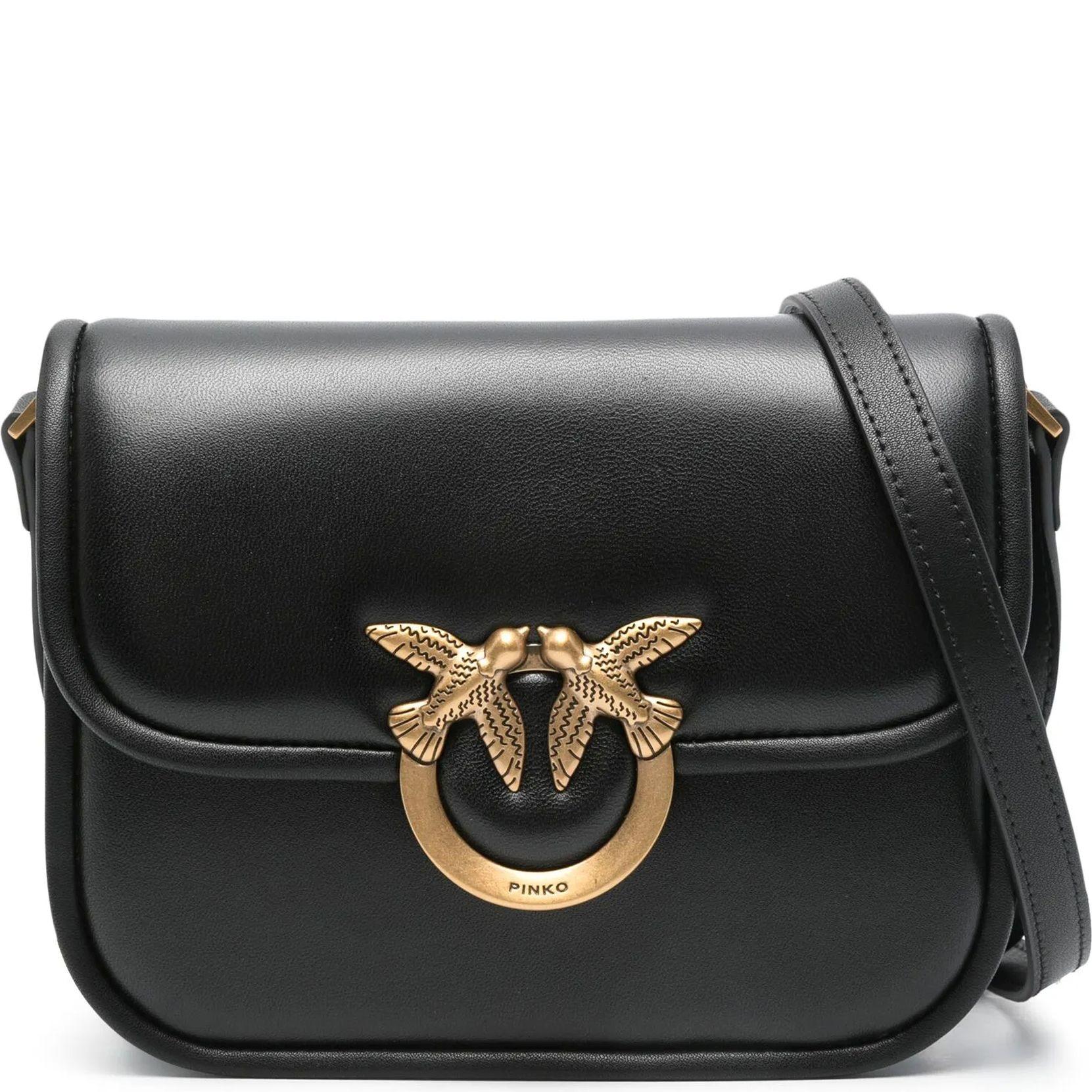 Rankinė per petį moterims, Juoda, Love should bag