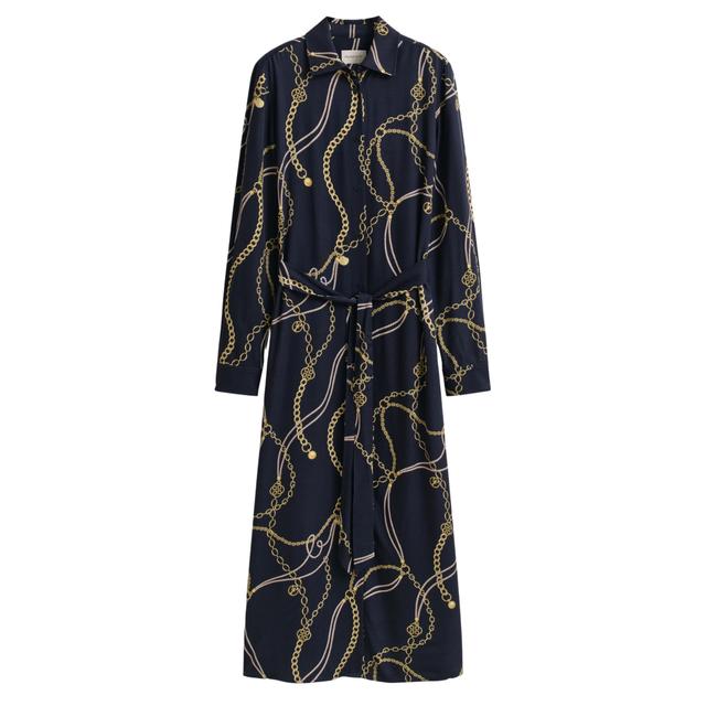 Midi suknelė moterims, Mėlyna, 4503480-433 Midi dress