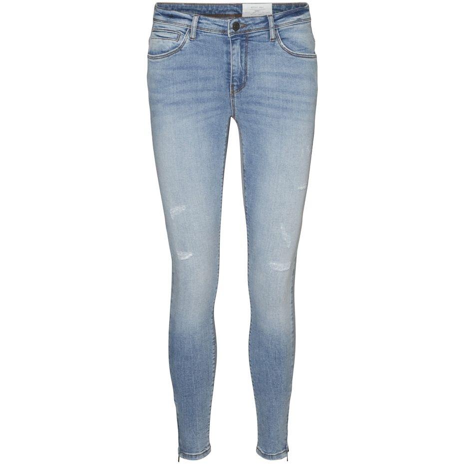 Tiesūs džinsai moterims, Mėlyna, NMKIMMY NW ANK DEST J