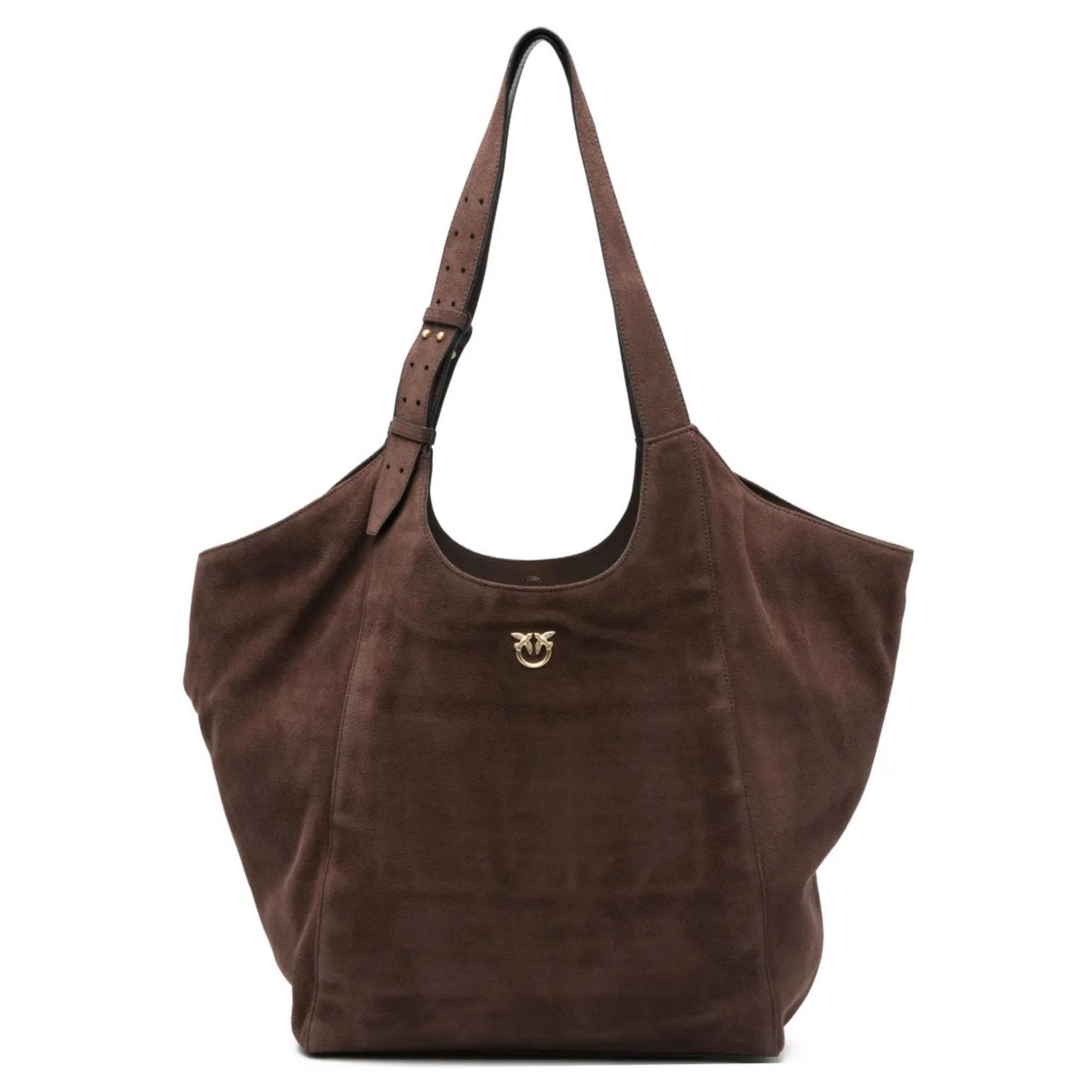 Pirkinių krepšys moterims, Ruda, Tote extra bag suede + vitello