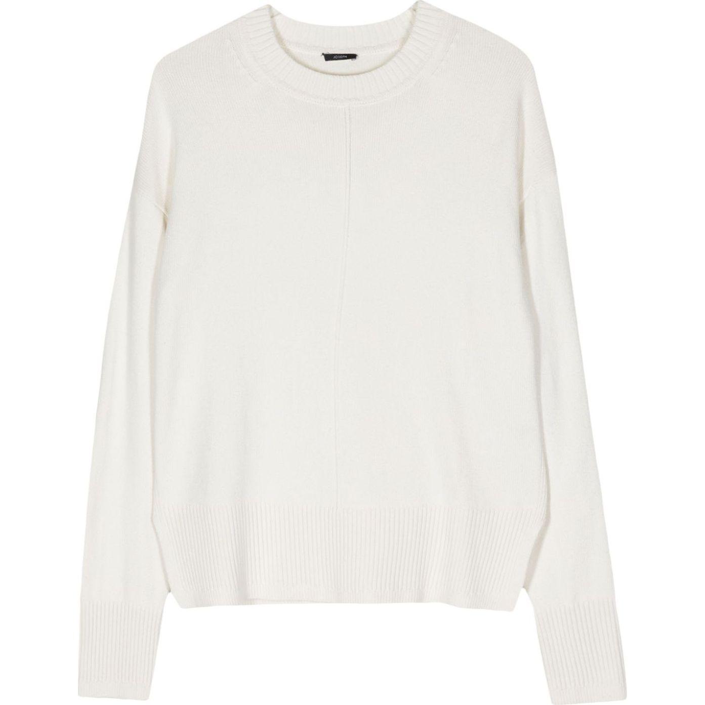 Megztinis moterims, Balta, Crew nk silk cashmere