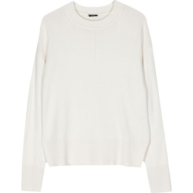 Megztinis moterims, Balta, Crew nk silk cashmere