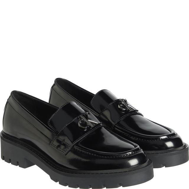 Loaferiai moterims, Juoda, Combat loafer