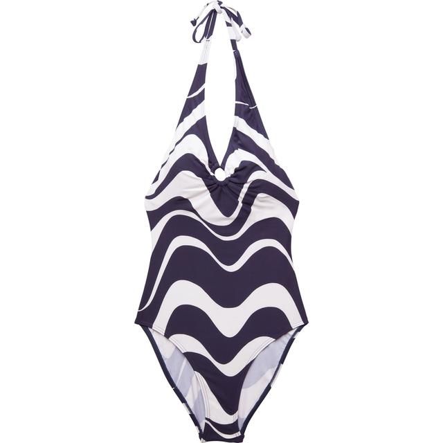 Maudymosi kostiumėlis moterims, Mėlyna, Wave beach Swimsuit