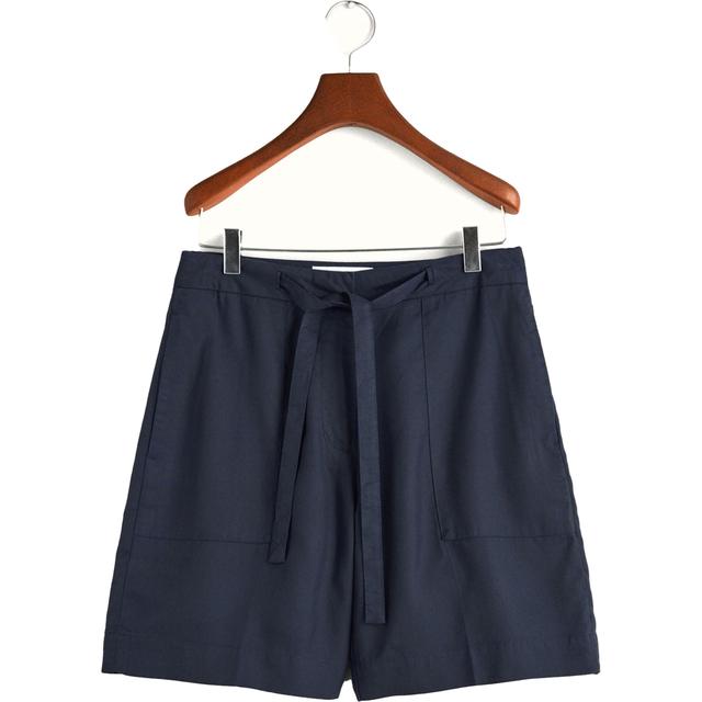 Šortai moterims, Mėlyna, REL TIE WAIST SHORTS