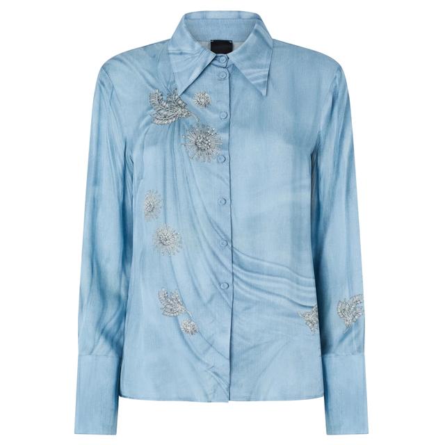 Marškiniai ilgomis rankovėmis moterims, Mėlyna, Christa shirt