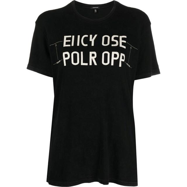 Marškinėliai trump. rankovėmis moterims, Juoda, Hidden message boy t-shirt