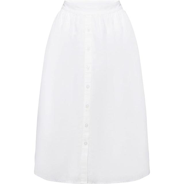 Midi sijonas moterims, Balta