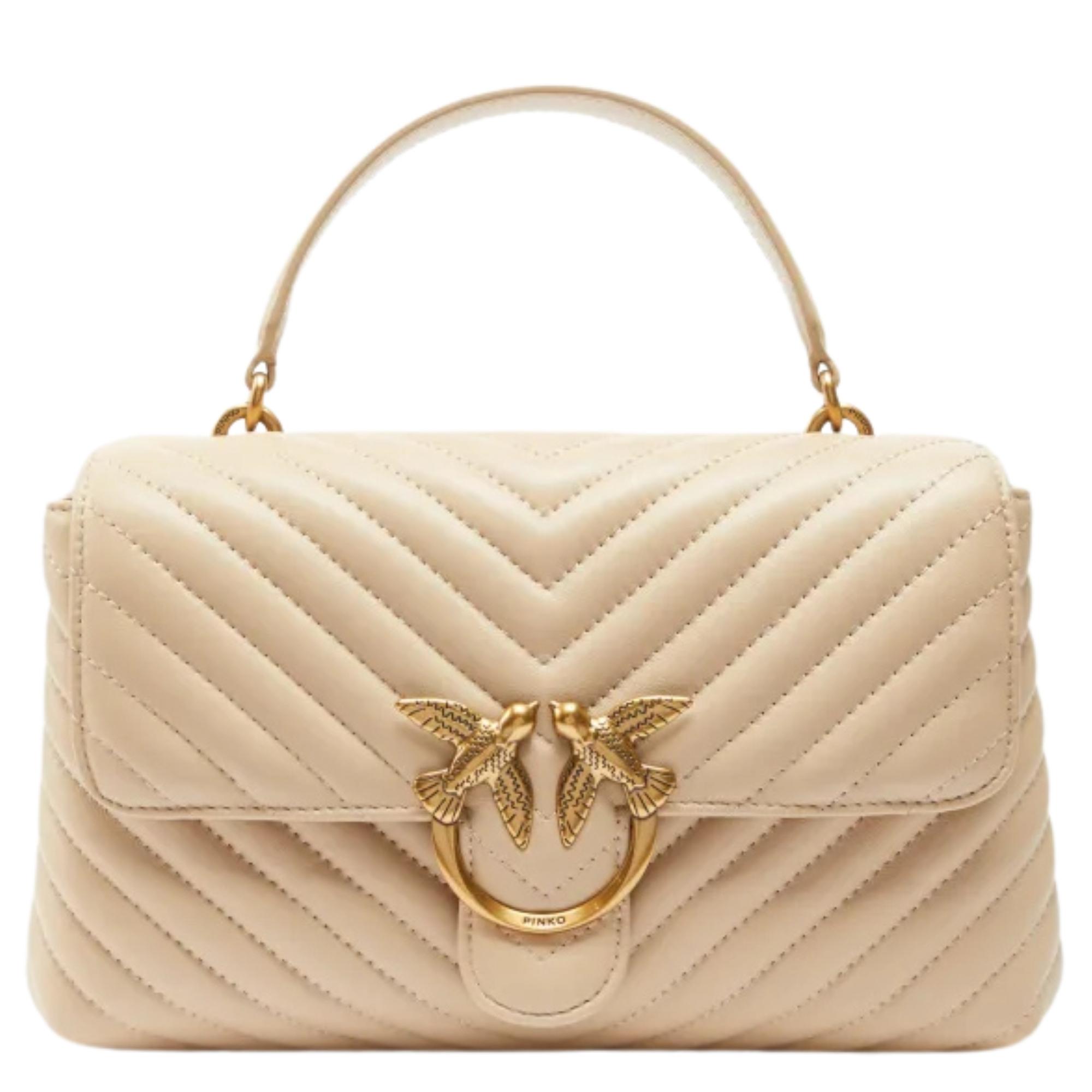 Pirkinių krepšys moterims, Smėlio, Love tote bags