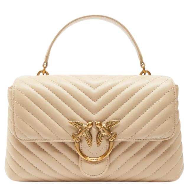 Pirkinių krepšys moterims, Smėlio, Love tote bags