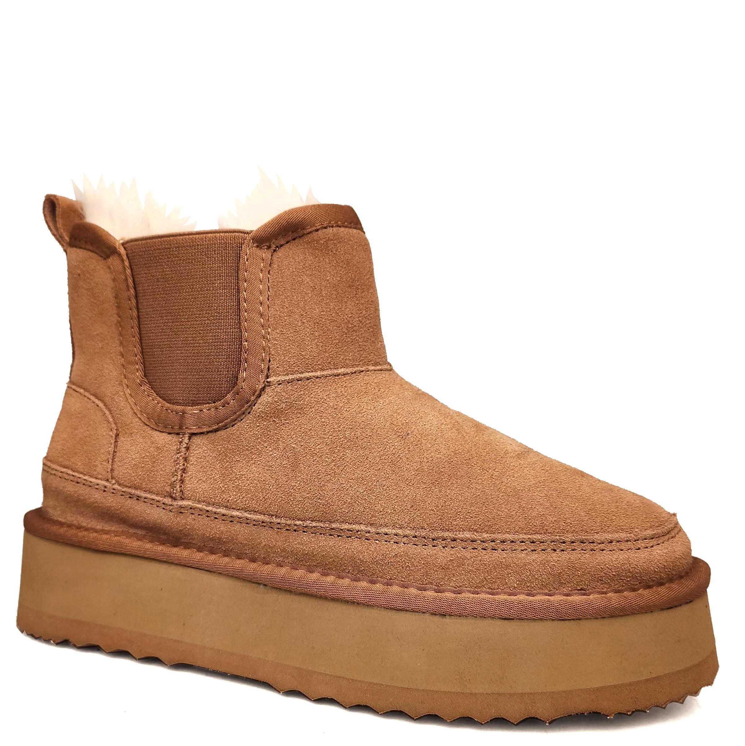 Pašiltinti auliniai moterims, Ruda, warm boots, La conte