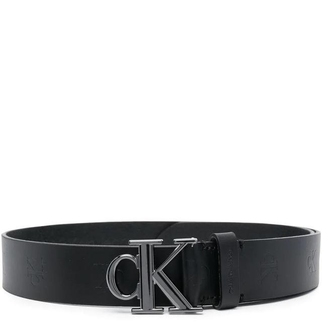 Diržas vyrams, Juoda, ROUND PLAQUE BELT AOP 35MM