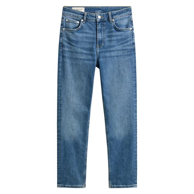 Slim džinsai moterims, Mėlyna, 4100305-972 Slim