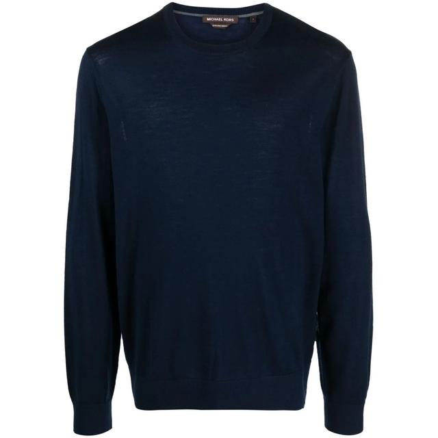 Marškinėliai trump. rankovėmis vyrams, Mėlyna, Core merino crew