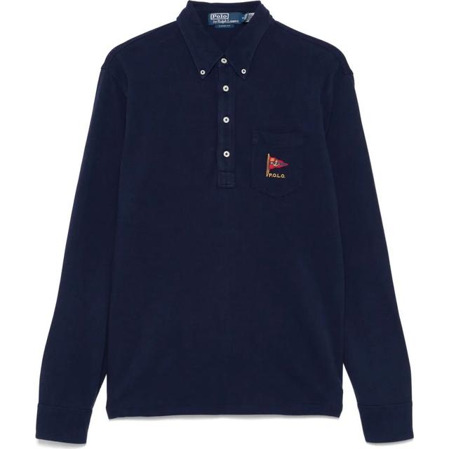 Megztinis vyrams, Mėlyna, Long sleeve-pullover