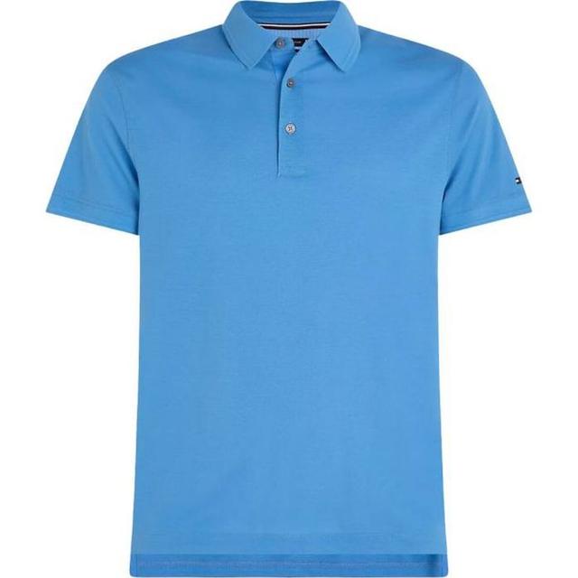 Polo marškiniai trumpos rank. vyrams, Mėlyna, Mercerized pique slim polo