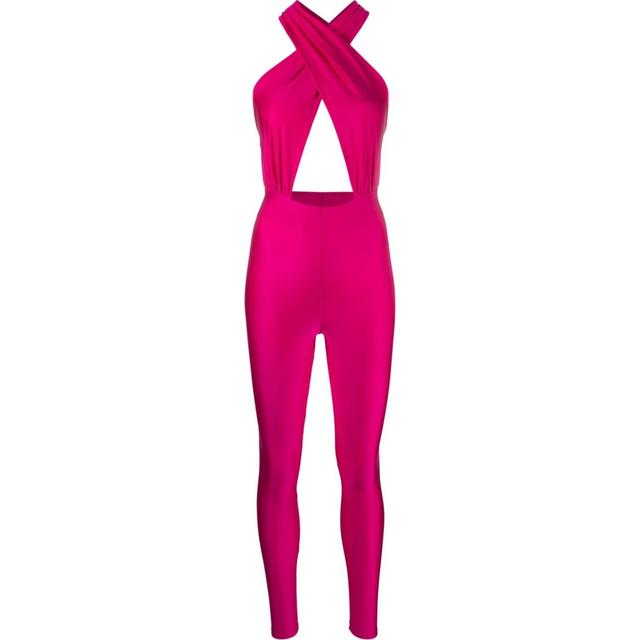 Kostiumas moterims, Rožinė, Hola halterneck jumpsuit