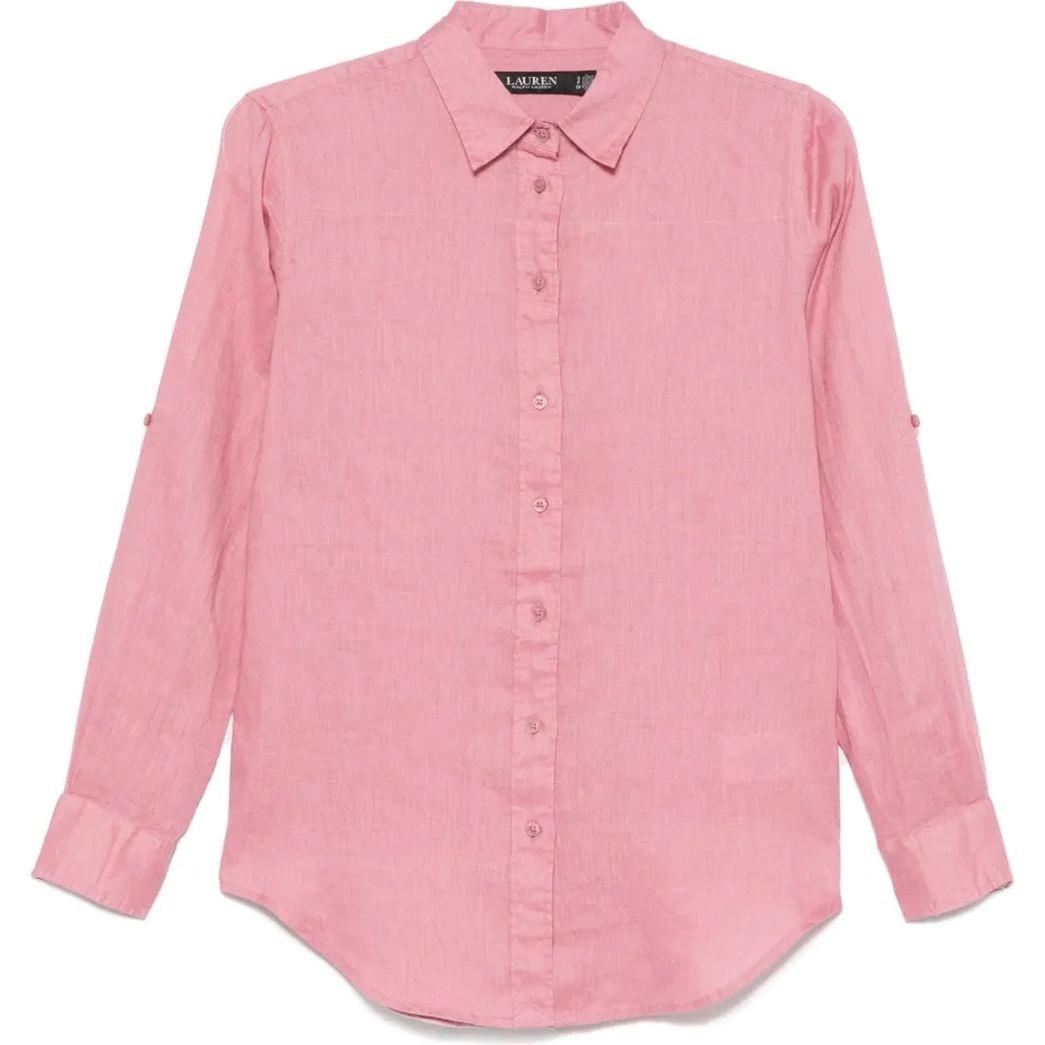 Marškiniai ilgomis rankovėmis moterims, Rožinė, Karrie long sleeve shirt