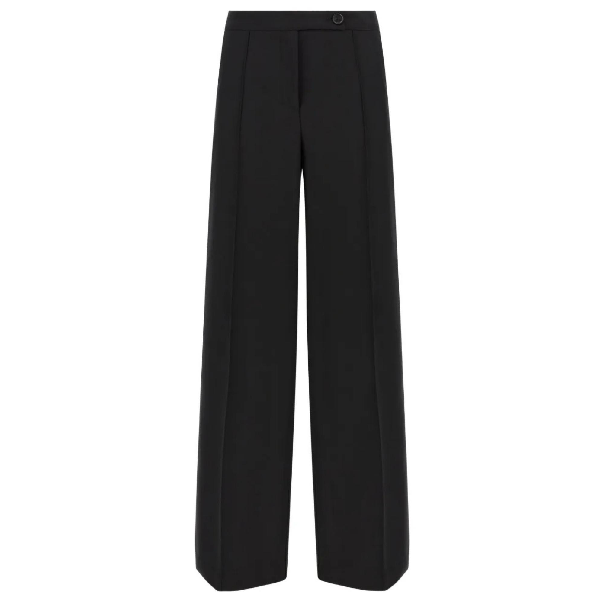 Kelnės moterims, Juoda, Placida trousers, pin106140a30c-z99