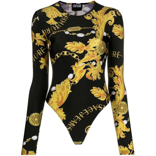 Bodis moterims, Juoda, Chain couture top