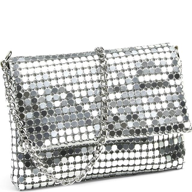 Rankinė, krepšys moterims, Sidabrinė, PCSMILLA METAL C