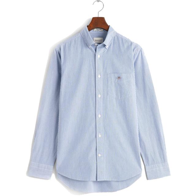 Marškiniai ilgomis rankovėmis vyrams, Mėlyna, Reg classic poplin shirt