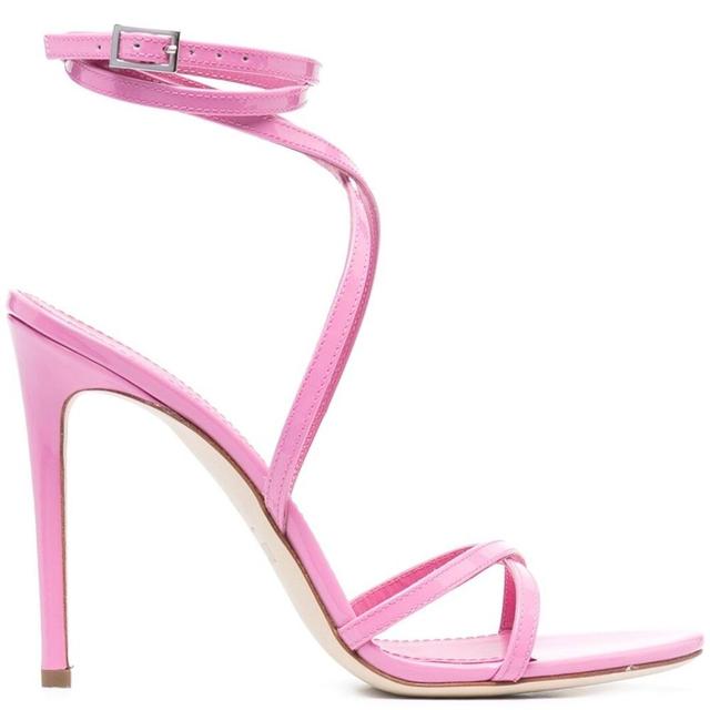 Aukštakulniai moterims, Rožinė, Zoe lace up sandal