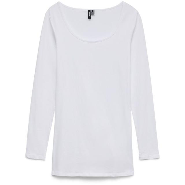 Marškinėliai moterims, Balta, VMMAXI MY LS SOFT LO