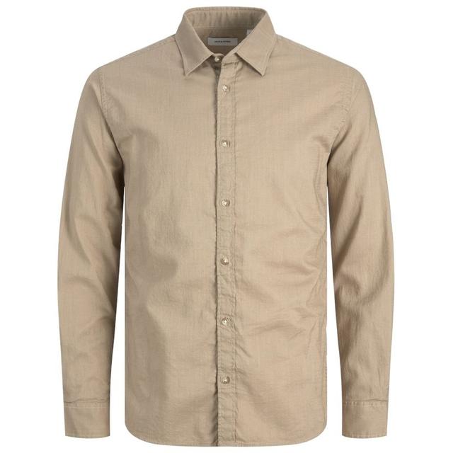 Marškiniai vyrams, Smėlio, JJSLUB SHIRT LS