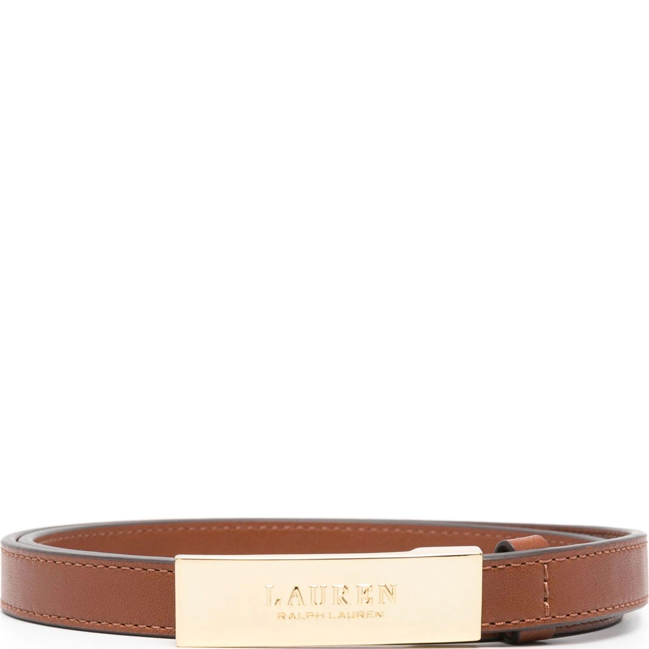 Diržas moterims, Ruda, New plaque belt skinny