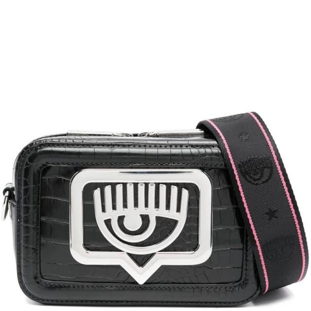 Rankinė per petį moterims, Juoda, Eyelike buckle  crossbody