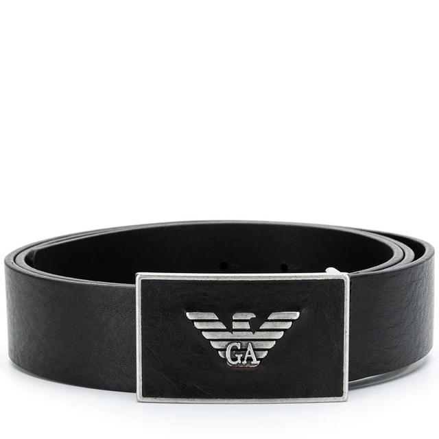 Diržas vyrams, Juoda, Plate belt