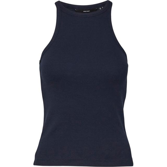 Marškiniai be rankovių moterims, Mėlyna, Chloe short tank top