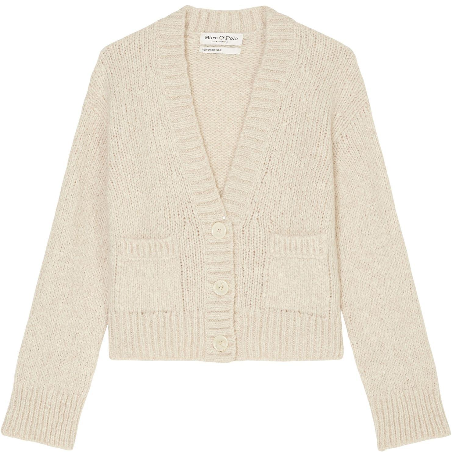 Kardiganas moterims, Balta